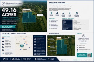 Plus de détails pour 49.16 Acres | Dev Opportunity | Lone Oak – Terrain à vendre, Hogansville, GA